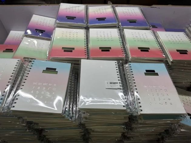 Notebook With Inbuilt Calculator