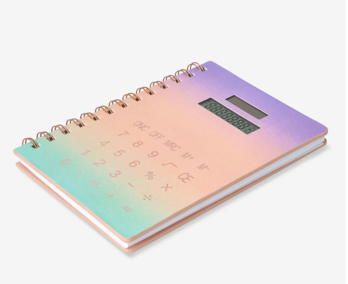 Notebook With Inbuilt Calculator