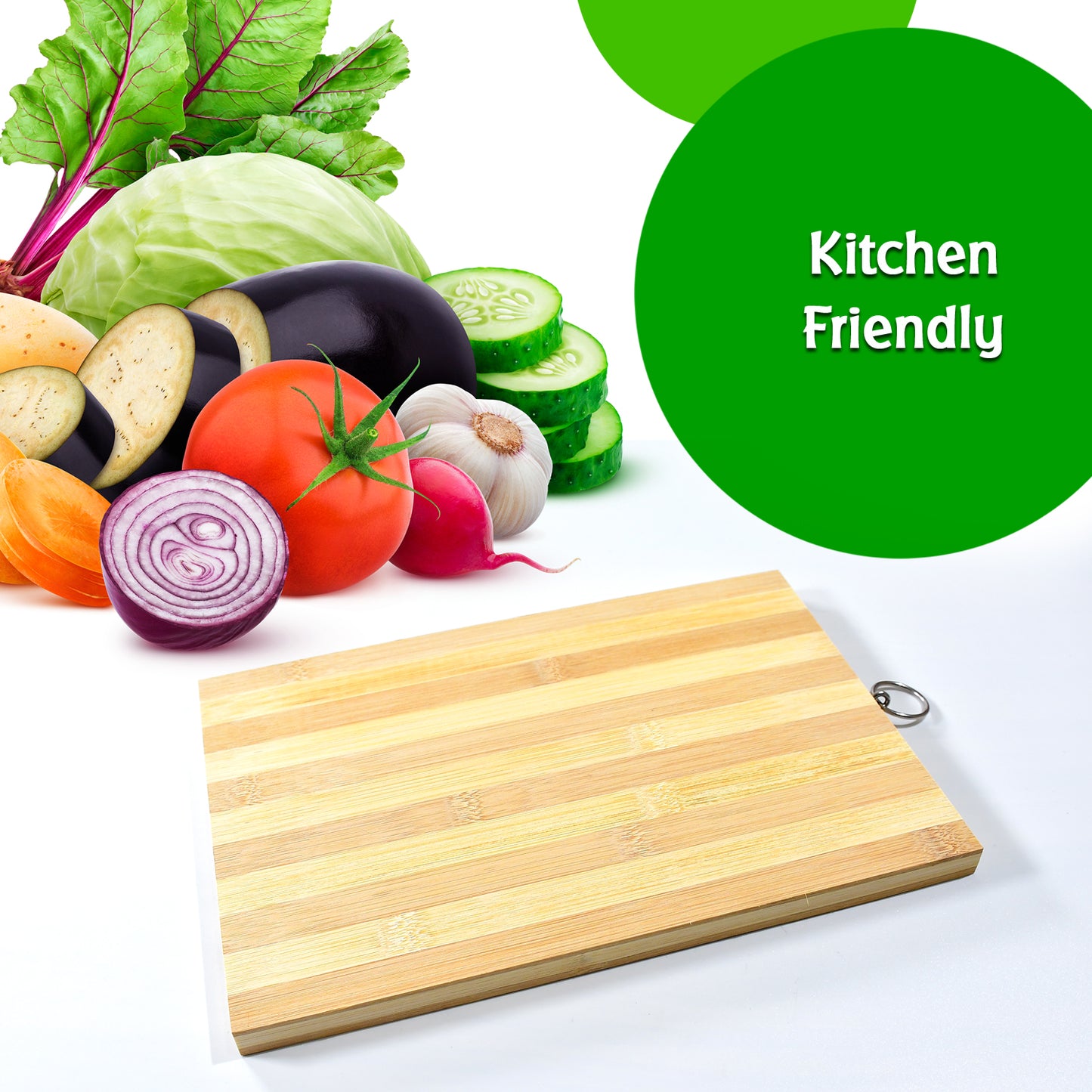 2193 Natural Wood Chopping Cutting Board For Kitchen Vegetables Fruits Cheese Bpa Free.