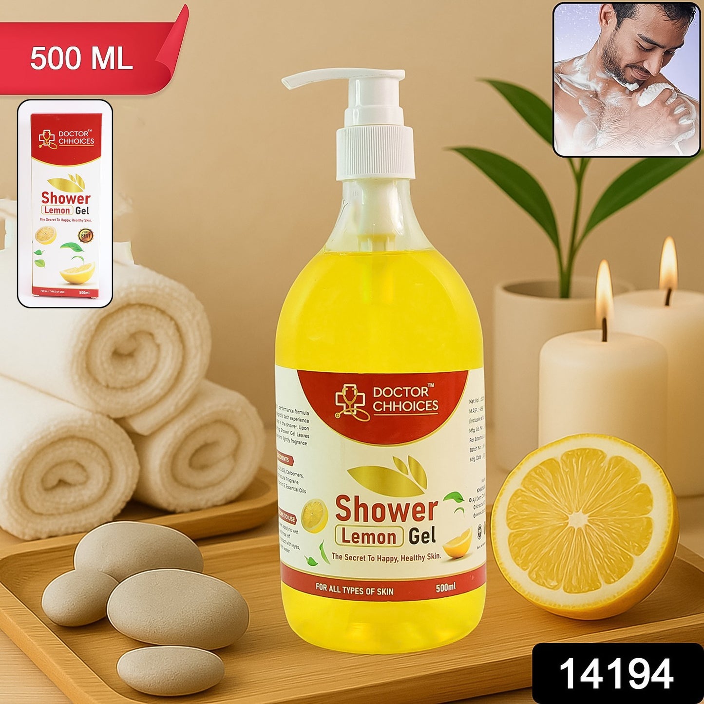 Doctor Chhoices Choices Lemon Shower Gel 500ml (1 Pc)