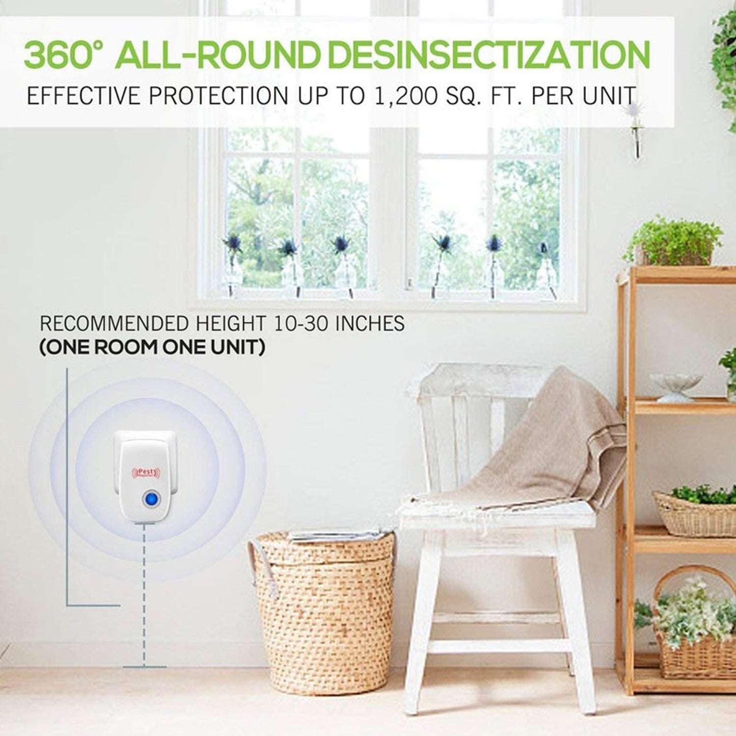 6035 Ultrasonic Pest Repeller To Repel Rats Cockroach Mosquito Home Pest Rodent