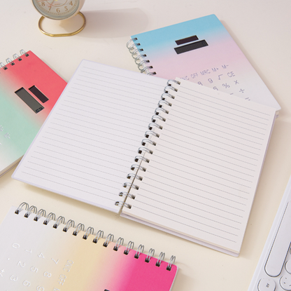 Notebook With Inbuilt Calculator