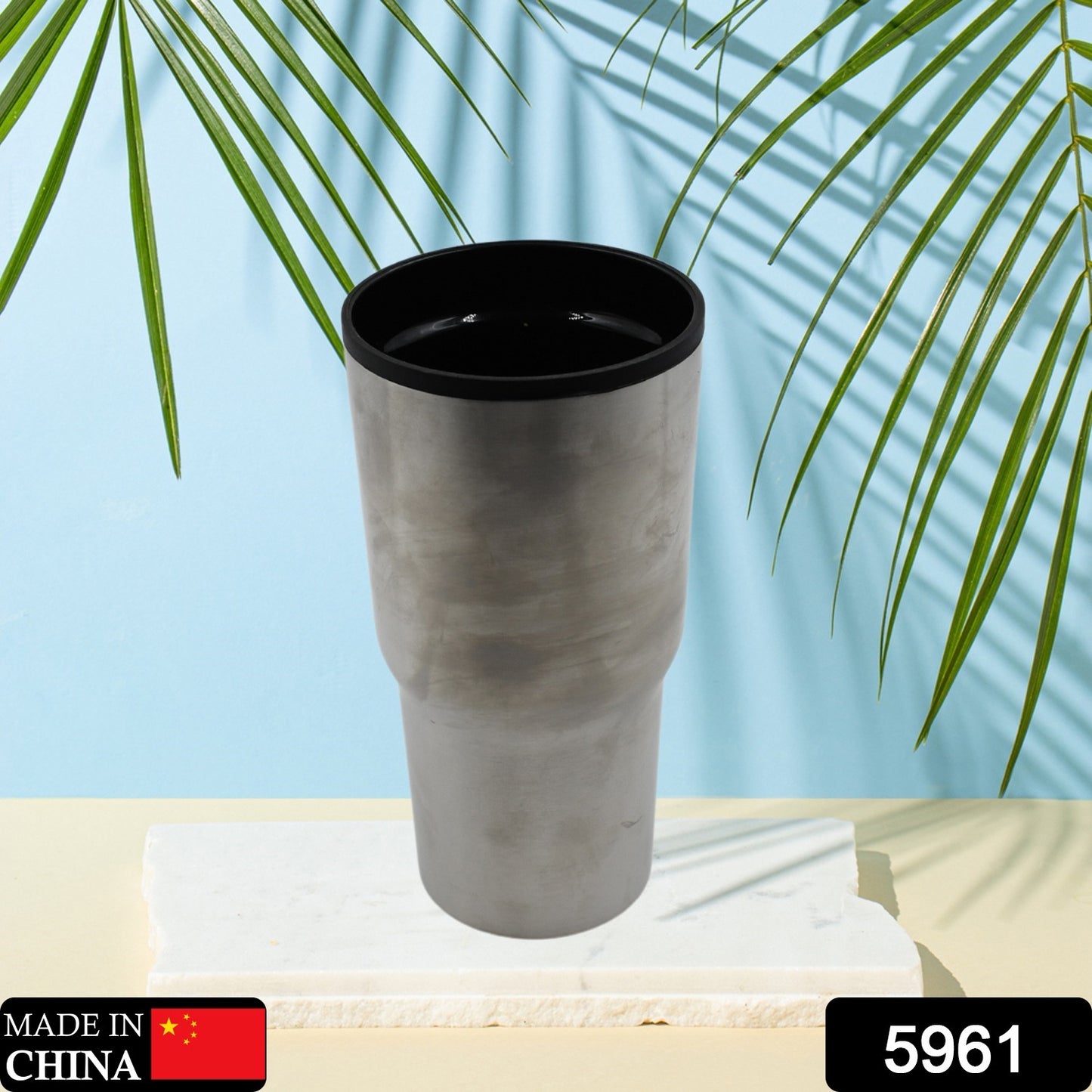 5961  Stainless Steel Vacuum Glass Insulated Glass Coffee Cups Double Walled Travel Mug Car Coffee Mug