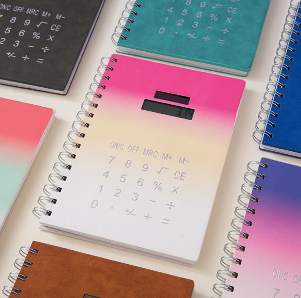 Notebook With Inbuilt Calculator