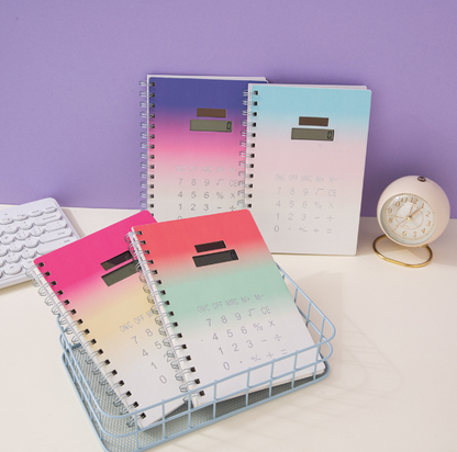 Notebook With Inbuilt Calculator
