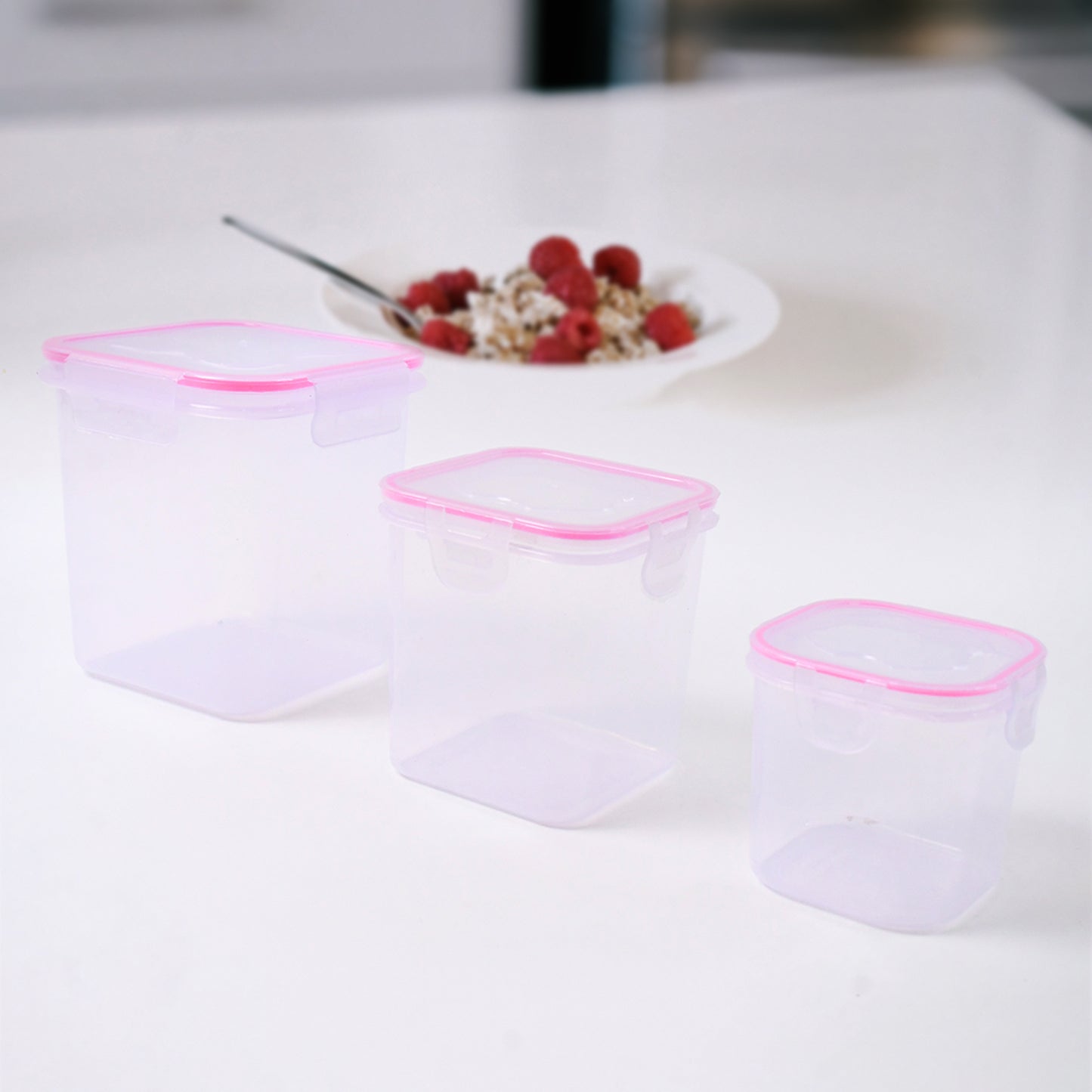 Kitchen Storage Container Set Of 3 Pcs (250 500 1000 Ml)